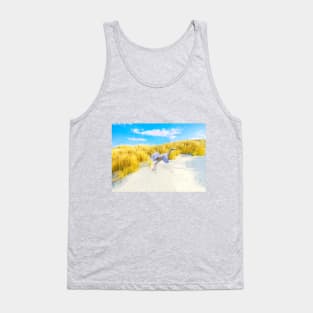 Little Blue Heron Taking Flight Tank Top